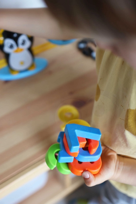 Balance d'équilibre Woopie avec pingouins pour l'apprentissage des mathématiques