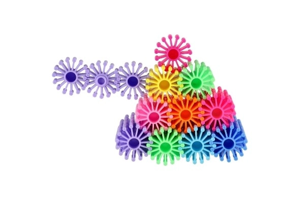 Jeu de construction coloré Rouages – 60 pcs