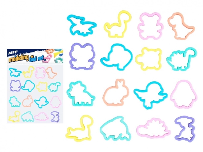 Emporte-pièces plastique animaux 16 pièces