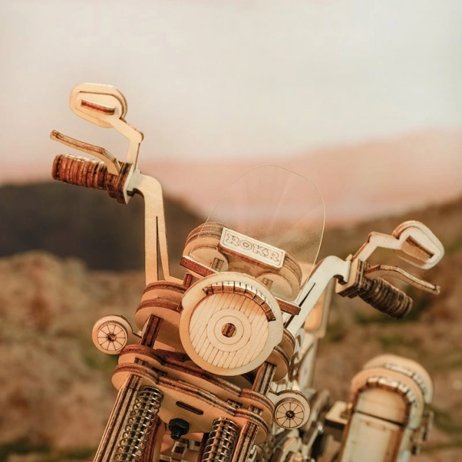 Moto Cruiser LK504 - Maquette en bois 3D