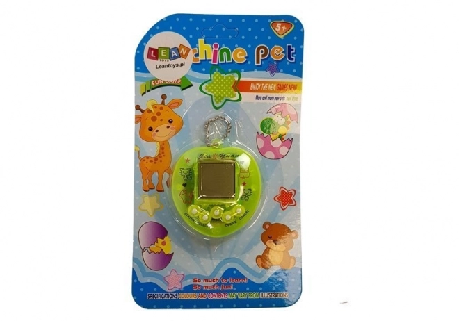 Jeu électronique Tamagotchi vert avec chaîne courte