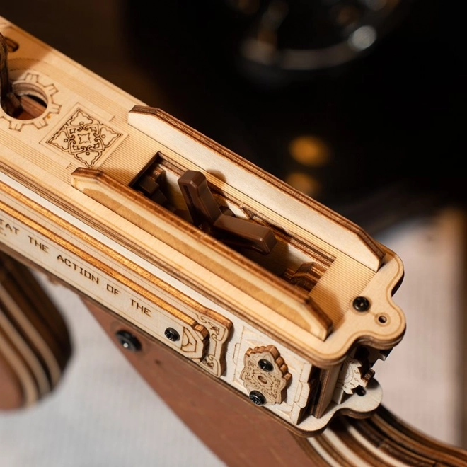 Puzzle mécanique en bois 3D RoboTime Pistolet-Mitrailleur Thompson