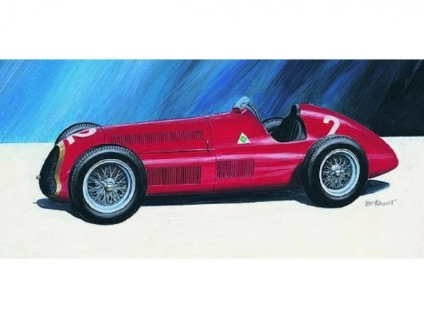Modèle Alfa Romeo Alfetta 1950 17,2x6,5cm dans une boîte de 25x14,5x4,5cm
