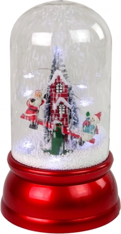 Scène hivernale féerique avec le Père Noël