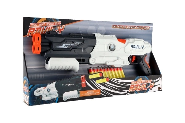 Fusil à pompes avec munitions en mousse 45cm