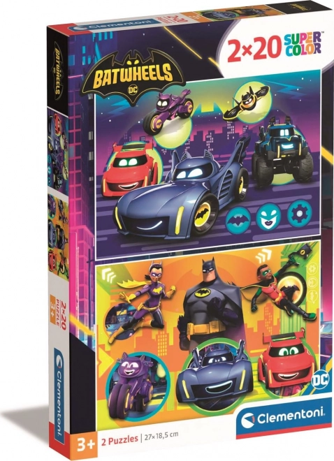 Puzzles pour enfants 2x20 pièces Batwheels