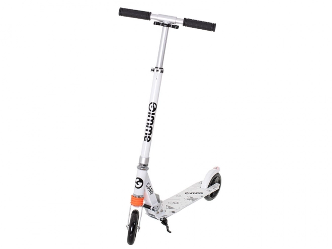Trottinette pliable urbaine CARI 145 mm blanc-noir