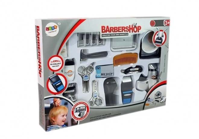 Salon de coiffure barbier pour enfants Sèche-cheveux barbier Accessoires de coiffure Argenté
