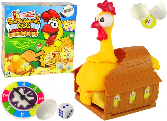 Jeu avec des poules qui crient pour toute la famille