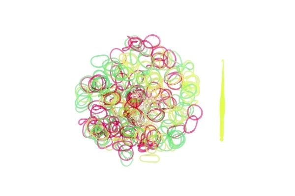 Élastiques colorés pour tissage - 200 pièces