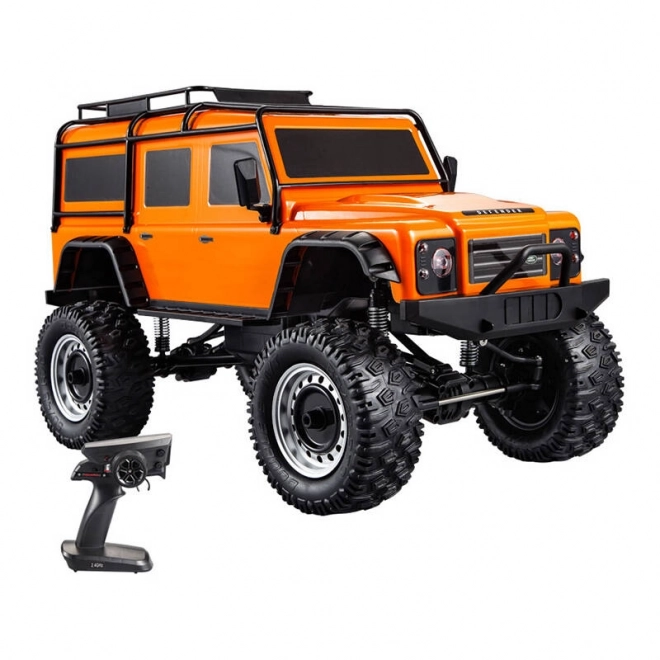 Voiture télécommandée Land Rover Defender à l'échelle 1:8, orange