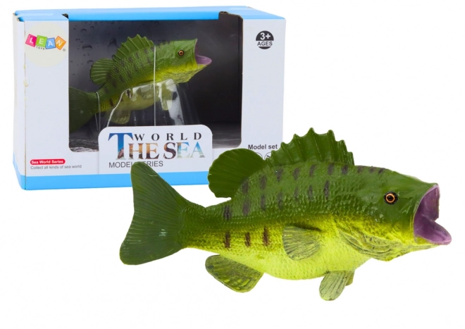 Figurine poisson perche verte 11 cm Animaux du monde