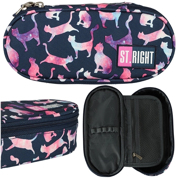 BAMBINO trousse rigide avec rabat chat