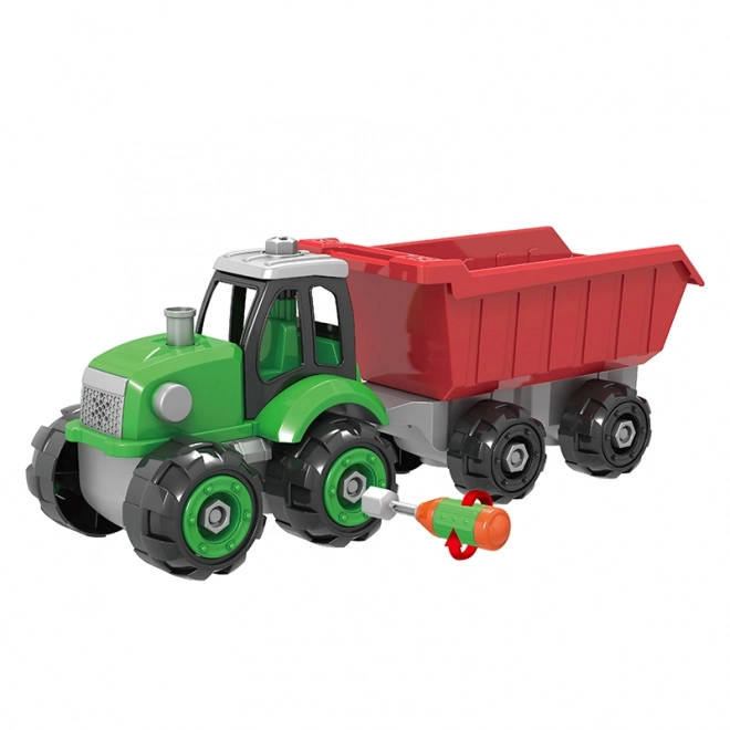 Tracteur à visser avec remorque