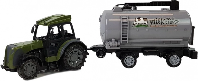Set réaliste tracteur + citerne à lait