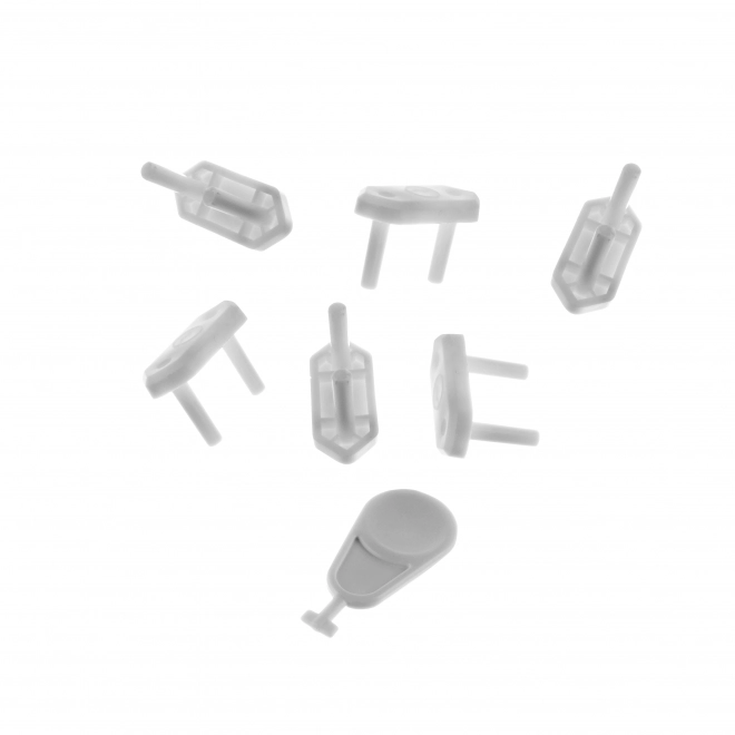 Protection de prises électriques 6 pcs, blanc