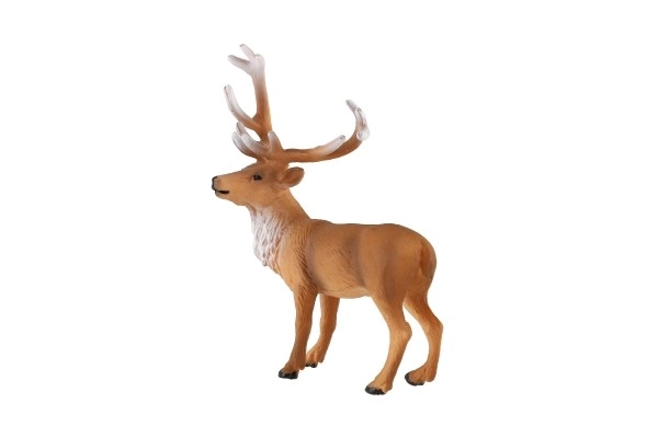 Cerf européen en plastique zooted 16cm dans un sac