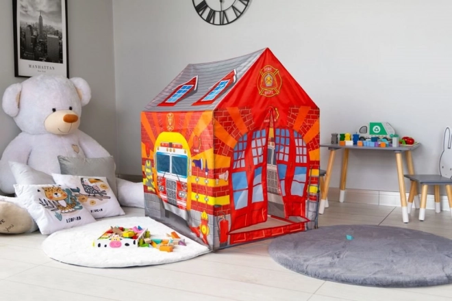 Maison de pompiers IPLAY tente pour enfants avec tunnel