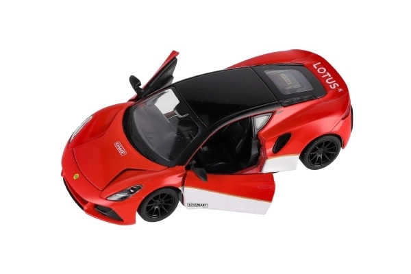 Auto Kinsmart Lotus Emira 1:38 métal/plastique 12,5cm 3 couleurs à rétrofriction 12pcs en boîte
