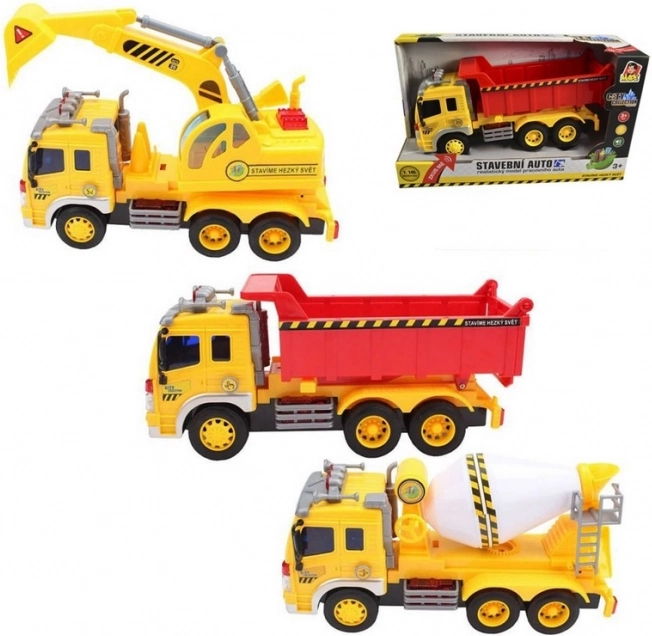 Auto de construction City Collection alimenté par batterie avec son et lumière