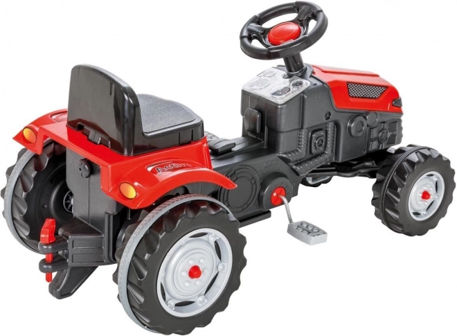 Tracteur à pédales rouge