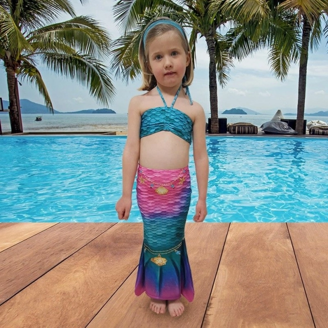 Maillot de bain pour enfants avec motif de sirène