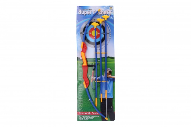 Ensemble arc en plastique pour enfants 58 cm 3 flèches