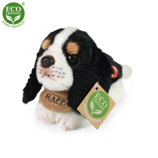 Chien en peluche allongé 15 cm éco-responsable