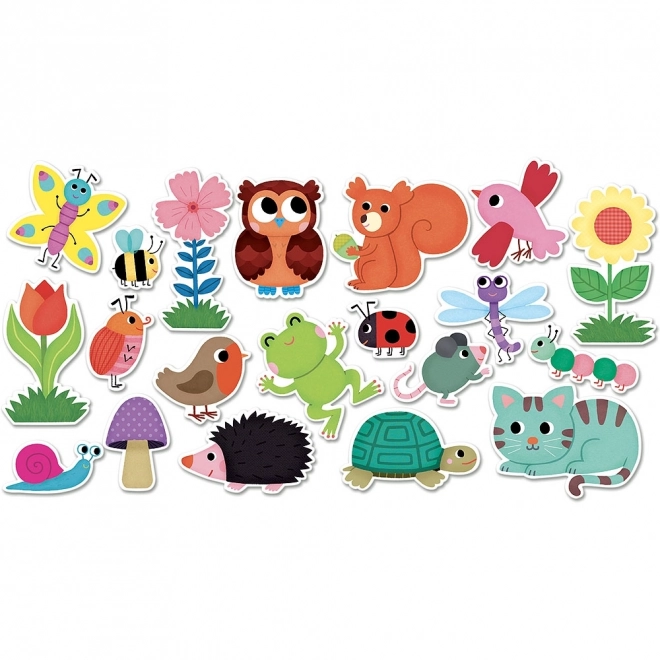 Vilac Aimants en bois jardin 20pcs