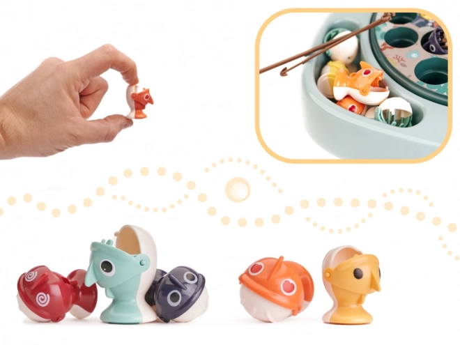 Jeu familial de Pêche avec accessoires bleus