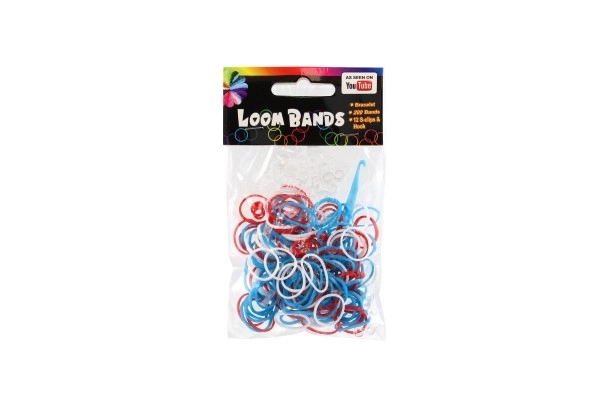 Élastiques colorés pour tissage - 200 pièces