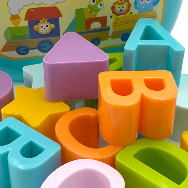 Woopie tri d'enfants et valisette avec apprentissage de l'alphabet et des formes