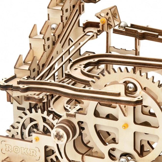 Puzzle 3D en bois Rokr Piste à billes Parkour