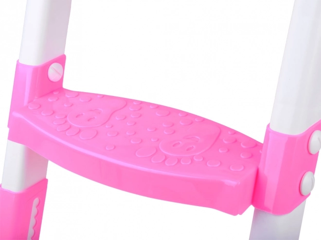 Tabouret de toilette rose pour enfants