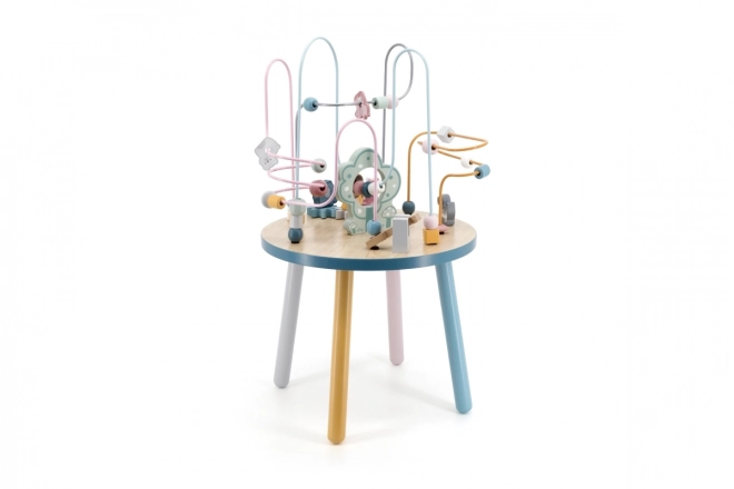 Table de jeu en bois avec labyrinthe