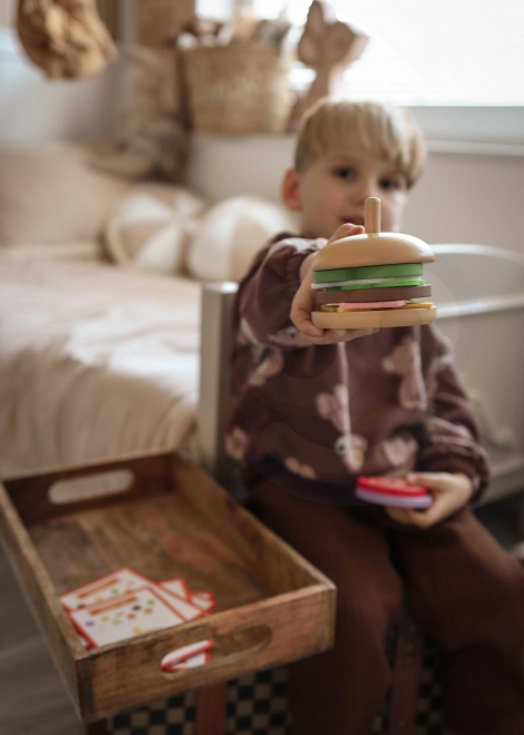 Restaurant de burgers en bois WOOPIE GREEN pour enfants