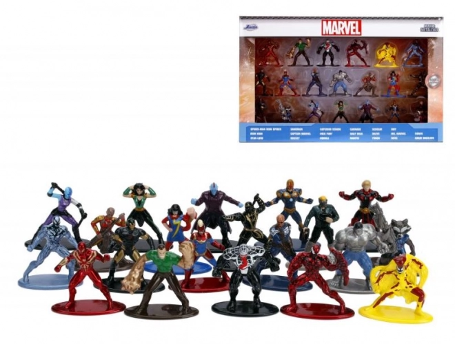 Figurines de collection en métal Marvel 20 pcs