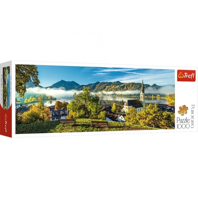 Puzzle panoramique lac Schliersee 1000 pièces