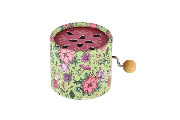 Boîte à musique avec motif floral