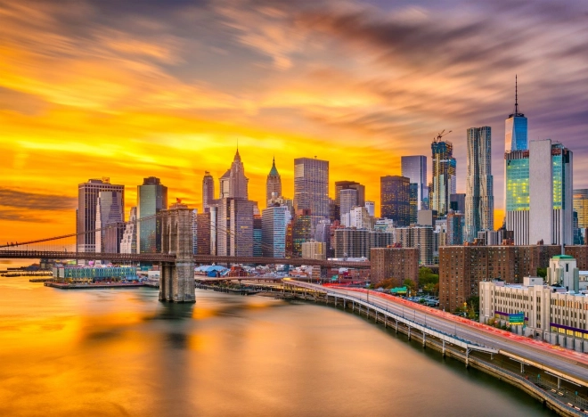 ENJOY puzzle New York au crépuscule, USA – 1000 pièces