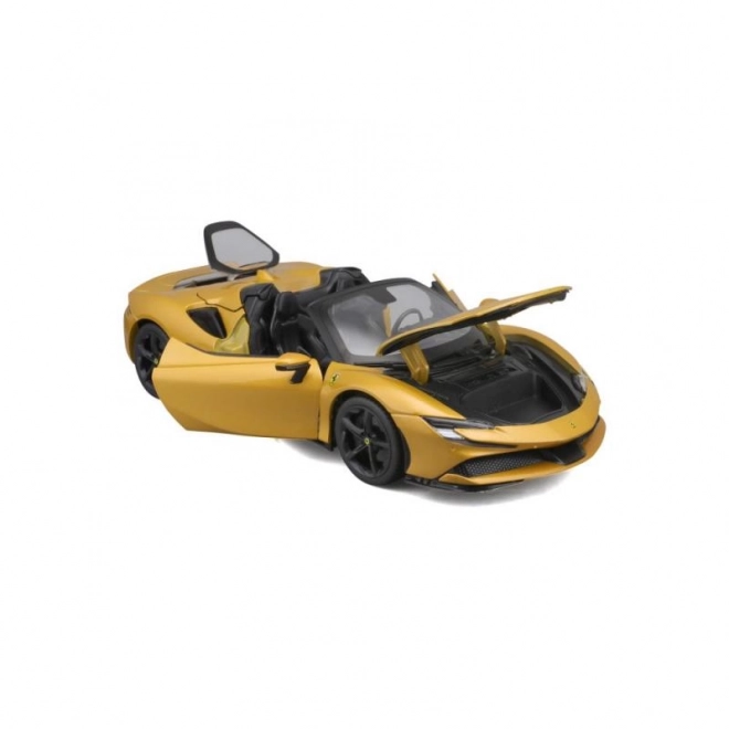 Bburago Ferrari SF90 Spider à l'échelle 1:18 - jaune
