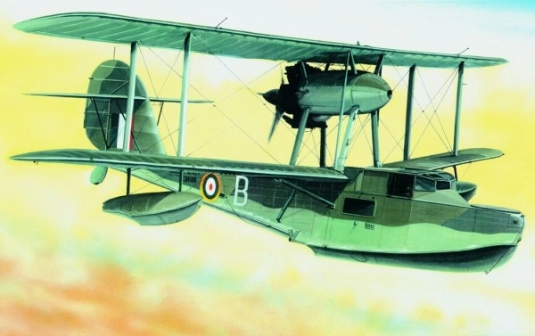 Modèle Supermarine Walrus 1:48 23,6x29cm dans une boîte de 34x19x5,5cm