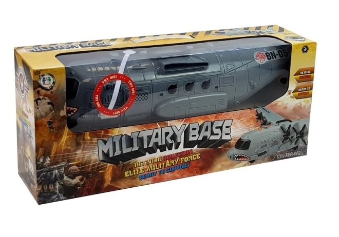 Lumières et sons d'avions sur la base militaire