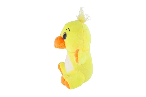 Animal en peluche grandes yeux 18 cm sur carte