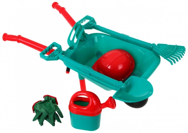Ensemble d'outils à roulettes pour petits jardins