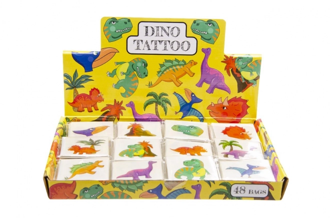 Tatouages Dinosaure 12 pièces