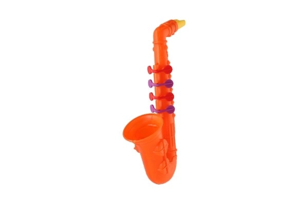 Saxophone en plastique 24 cm 2 couleurs en sachet
