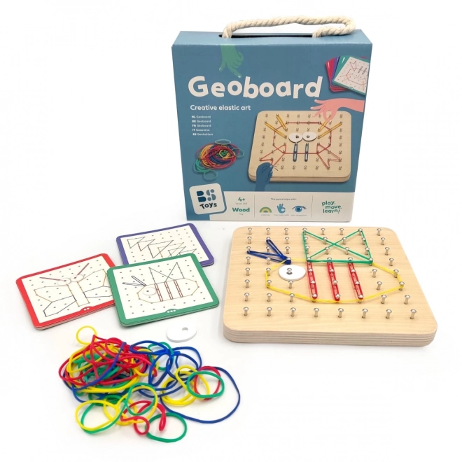 Planche en bois pour création créative - Geoboard B. Toys