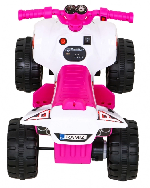 Rapide quad électrique pour enfants jaune – rose