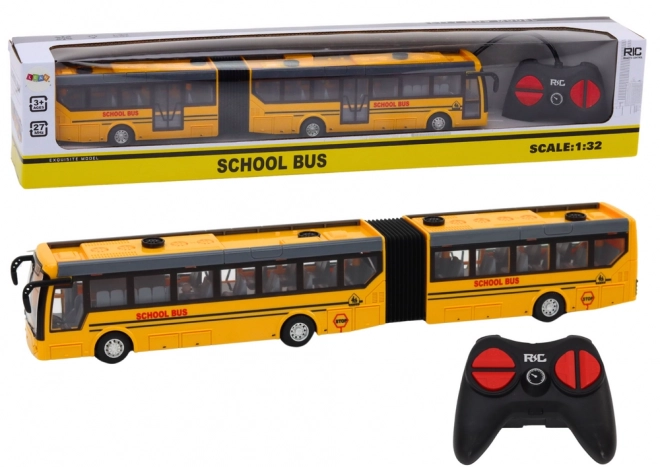 Autobus Scolaire Télécommandé 1:32 Jaune RC Articulé